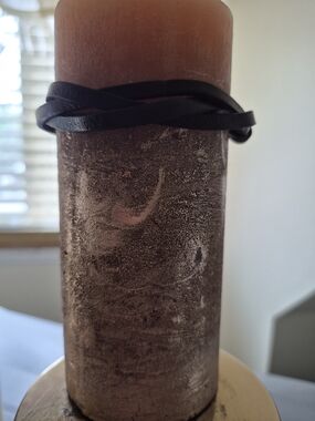 Brown Textured Leather Wrap Bracelet
